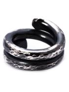 Chin Teo Untouched Ring, Men's, Size: 4, Metallic, Sterling Silver