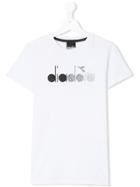 Diadora Junior Logo Printed T-shirt - White