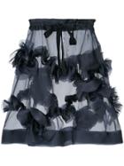 Roberts Wood Flared Floral Skirt - Blue