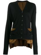 Uma Wang Oversized Contrast Cardigan - Brown