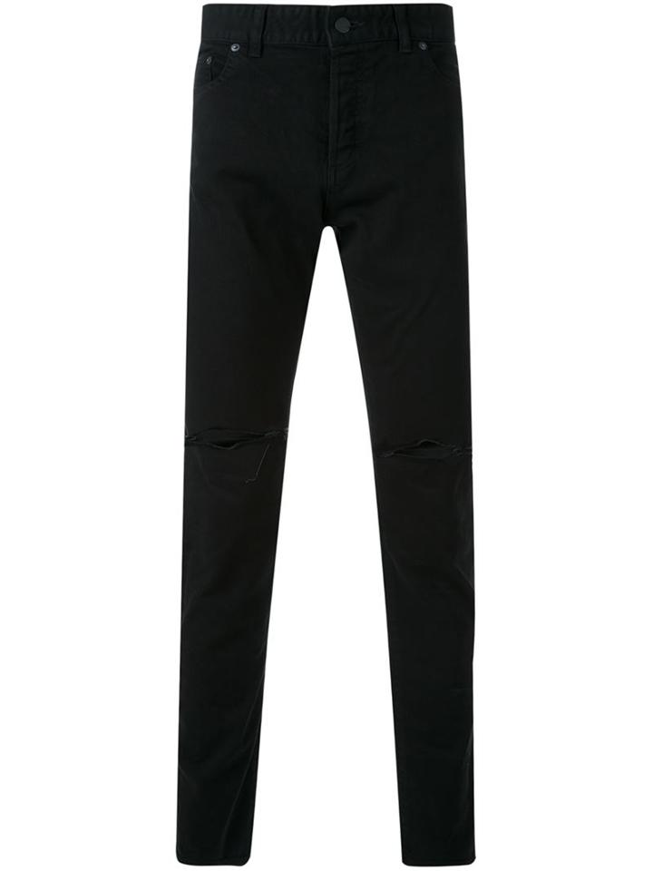Hl Heddie Lovu Ripped Slim Fit Jeans, Men's, Size: 31, Black, Cotton/polyurethane