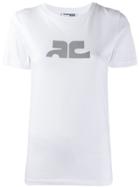 Courrèges Contrast Logo T-shirt - White