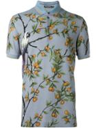 Dolce & Gabbana Orange Tree Printed Polo Shirt