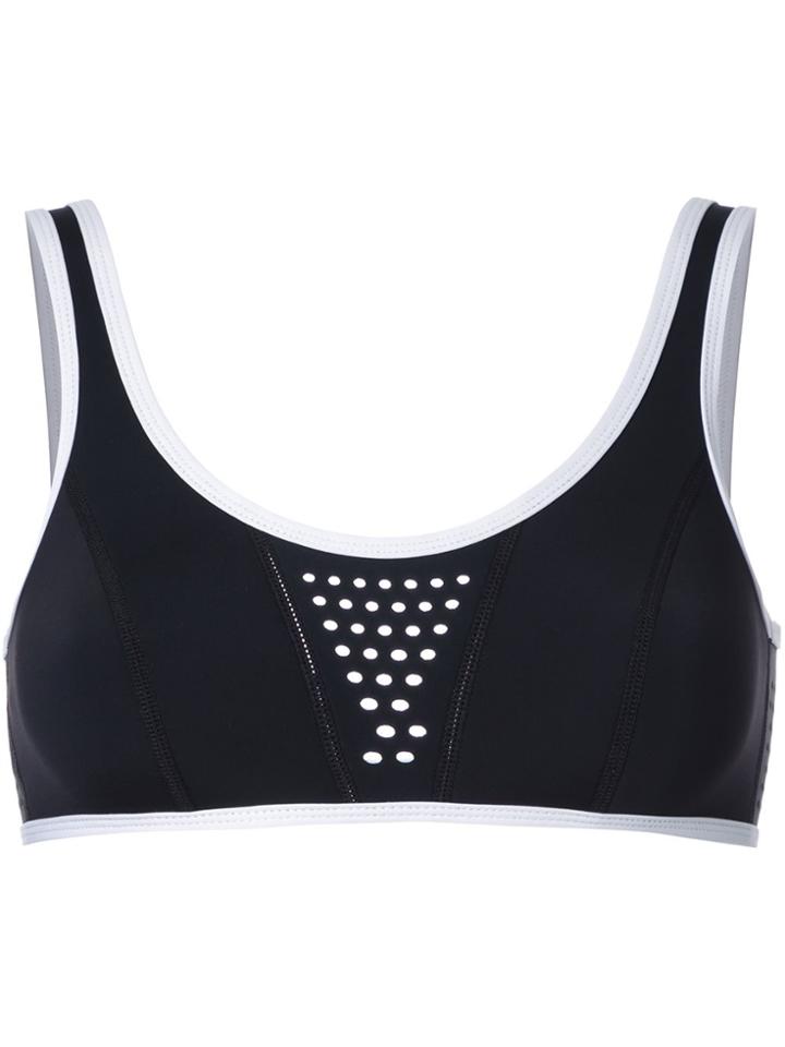 Duskii 'la Kasbah' Crop Bikini Top - Black