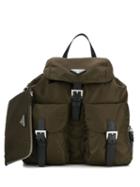 Prada Flap Pocket Backpack - Green