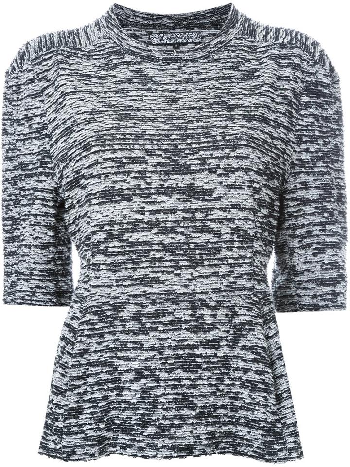Anrealage 'noise Square Pile' Blouse, Women's, Size: 36, Grey, Cotton/polyester