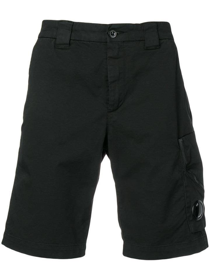 Cp Company Plain Shorts - Black