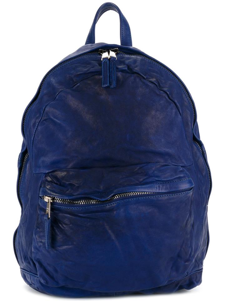 Giorgio Brato Distressed Backpack - Blue