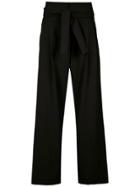 Wanda Nylon High Waisted Palazzo Pants - Metallic