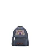 Kenzo Mini Tiger Embroidered Backpack - Grey