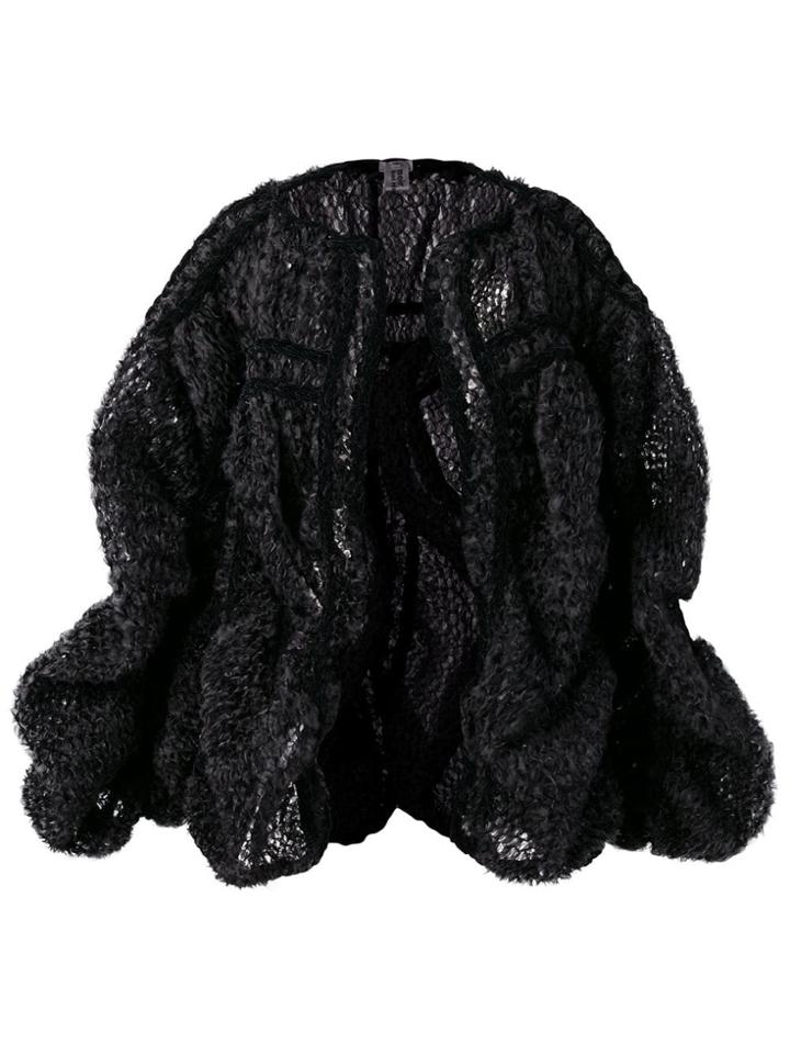 Comme Des Garçons Noir Kei Ninomiya Oversized Structured Coat - Black