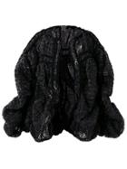 Comme Des Garçons Noir Kei Ninomiya Oversized Structured Coat - Black