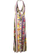 Etro Tie Front Floral Dress - Purple