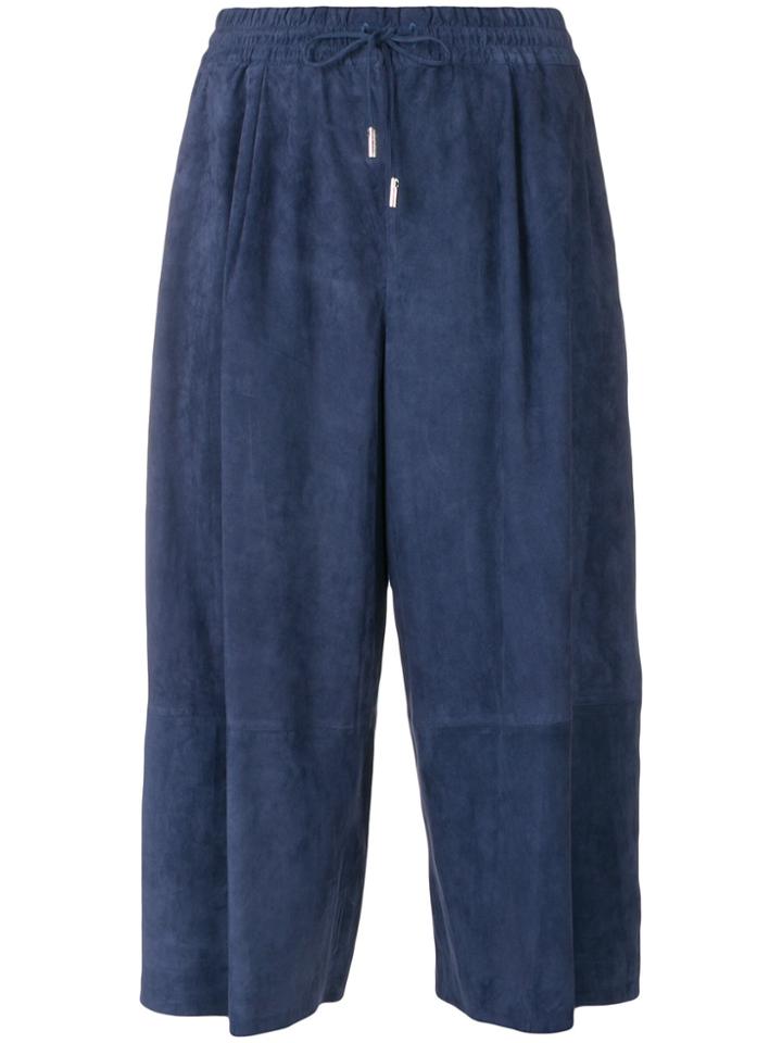 Desa 1972 Flared Cropped Trousers - Blue