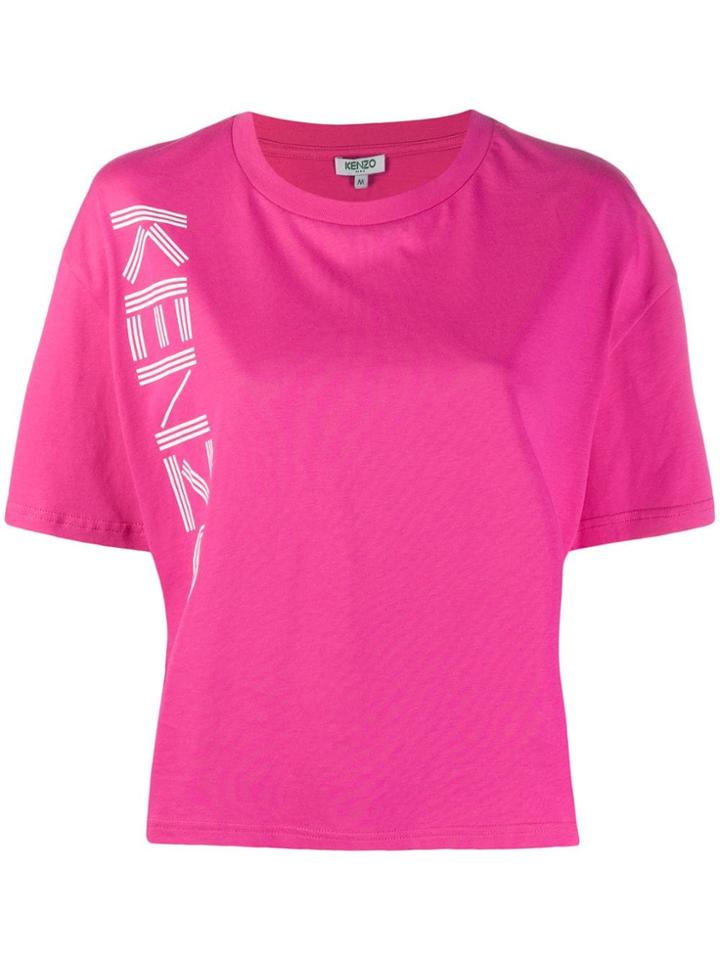 Kenzo Boxy Logo Print T-shirt - Pink