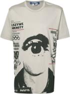 Junya Watanabe Comme Des Garçons - Eye Print T-shirt - Men - Cotton/rayon - M, Nude/neutrals, Cotton/rayon