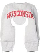 Comme Des Garçons Wisconsin Cut-out Sweatshirt - Grey