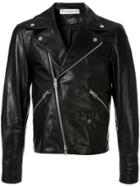 Jw Anderson Men's Gilbert & George Leather Biker Jacket - Black