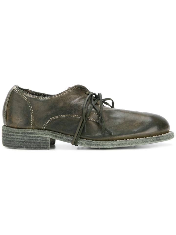 Guidi Chunky Lace-up Shoes - Green