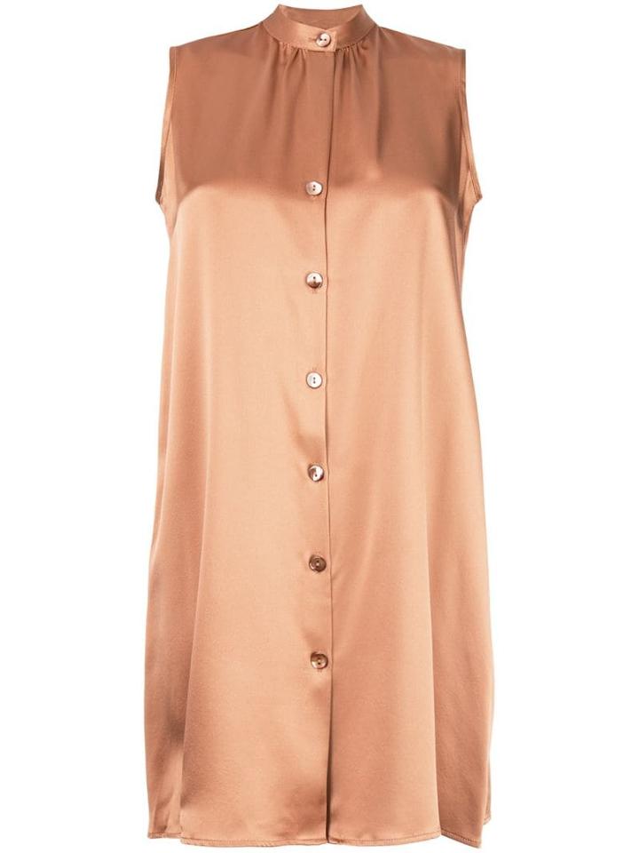 Voz Sleeveless Flared Top - Gold