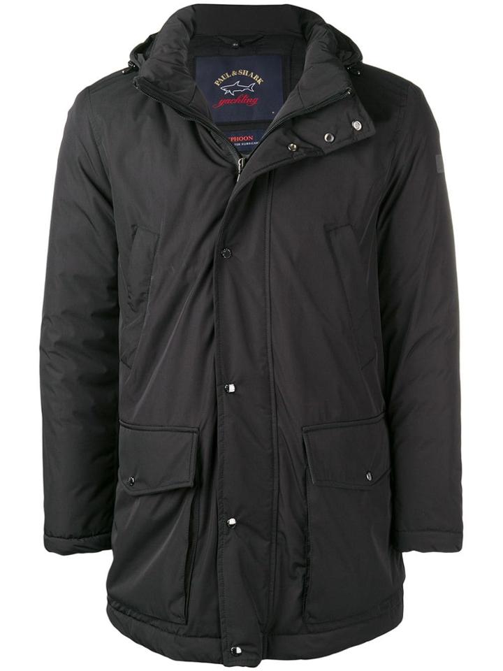 Paul & Shark Typhoon Waterproof Parka - Black