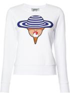Yazbukey 'lady' Print Sweatshirt, Size: Xs, White, Cotton