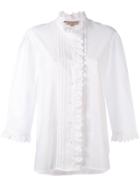 No21 Ruffled Trim Shirt - White