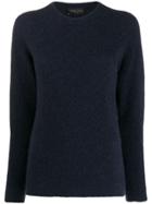 Roberto Collina Crew Neck Slim-fit Jumper - Blue