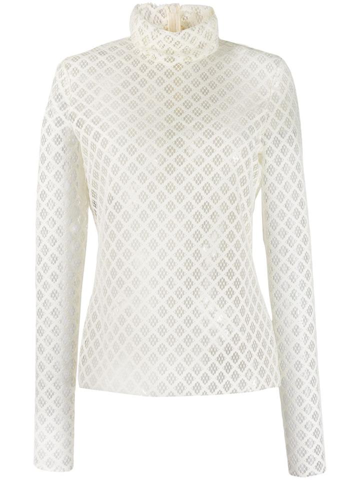 Philosophy Di Lorenzo Serafini Perforated Knit Blouse - White