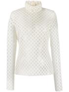 Philosophy Di Lorenzo Serafini Perforated Knit Blouse - White