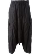 Yohji Yamamoto Trim Detail Pocketed Drop-crotch Trousers