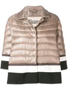 Herno Colour Block Puffer Jacket - Grey