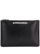 Dsquared2 Logo Print Clutch Bag - Black