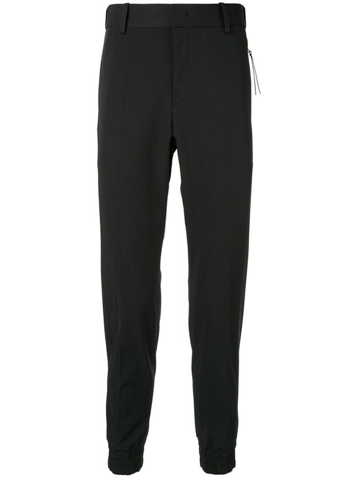 Wooyoungmi Slim Fit Tapered Trousers - Black