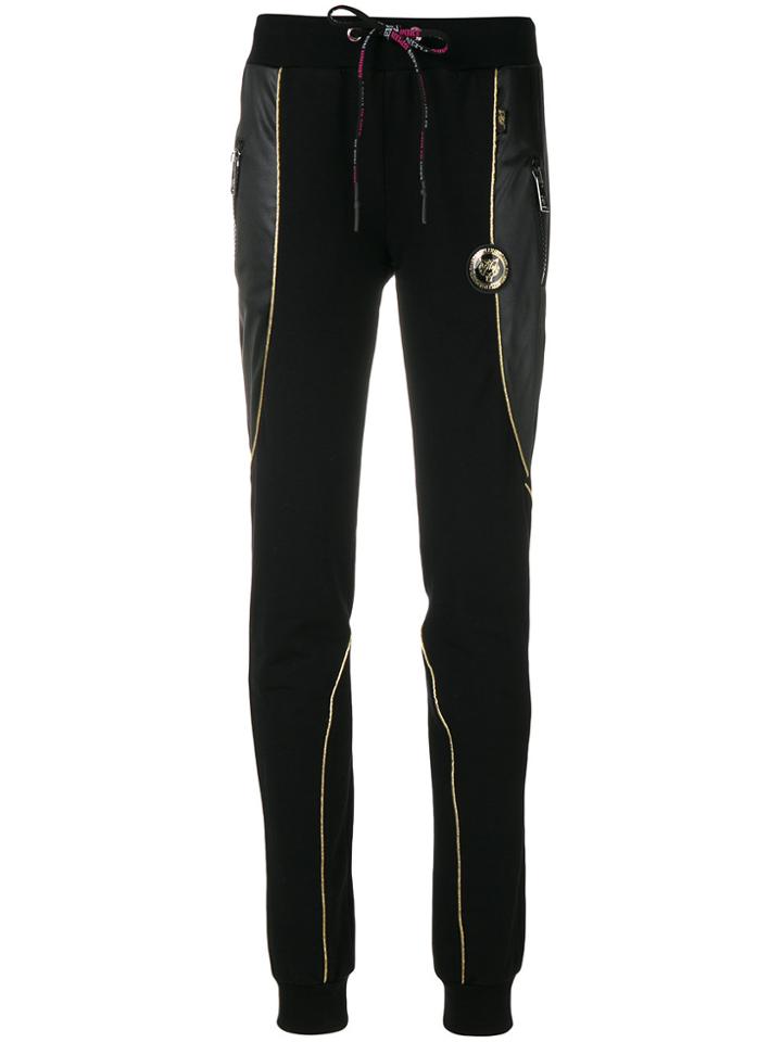 Plein Sport Logo Plaque Track Pants - Black