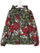 Ai Riders On The Storm Kids Hooded Camouflage Jacket - Green