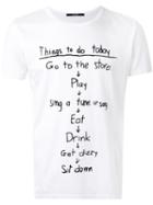 Hl Heddie Lovu Things To Do Printed T-shirt, Men's, Size: Small, White, Cotton/lyocell
