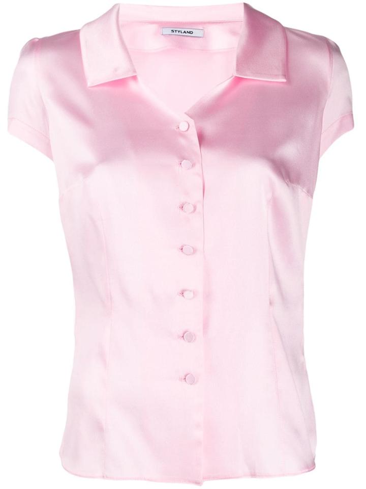 Styland Short Sleeved Blouse - Pink