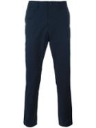Michael Kors Slim-fit Trousers, Men's, Size: 34, Blue, Cotton/spandex/elastane