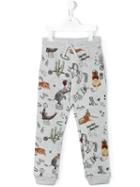 Stella Mccartney Kids 'zachary' Print Track Pants, Girl's, Size: 8 Yrs, Grey