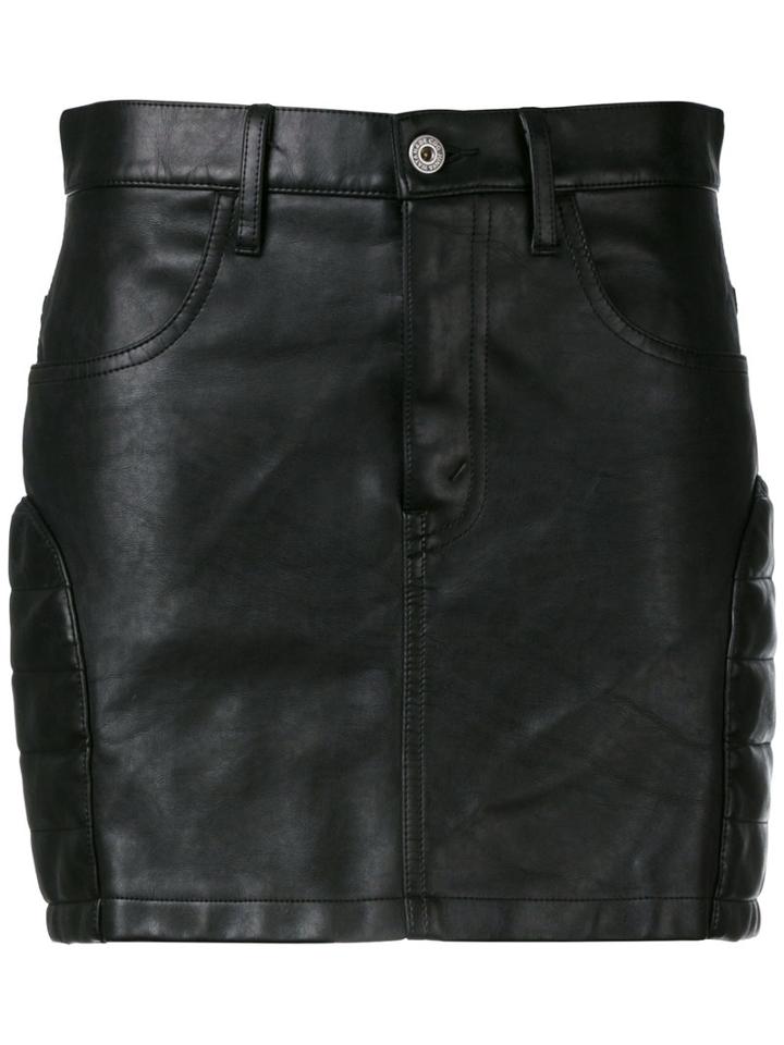 Junya Watanabe Comme Des Garçons Mini Skirt, Women's, Size: Small, Black, Leather