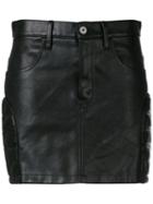 Junya Watanabe Comme Des Garçons Mini Skirt, Women's, Size: Small, Black, Leather