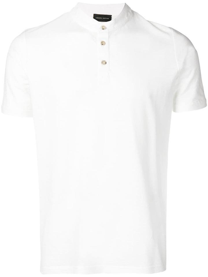 Roberto Collina Buttoned T-shirt - White