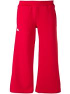 Kappa Cropped Track Pants - Red