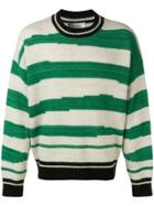 Isabel Marant Asymmetric Stripe Sweater - Green