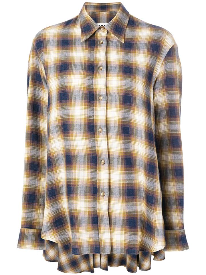 Mm6 Maison Margiela Checked Shirt - Yellow & Orange
