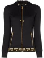 Versace Zip-up Logo Track Jacket - Black