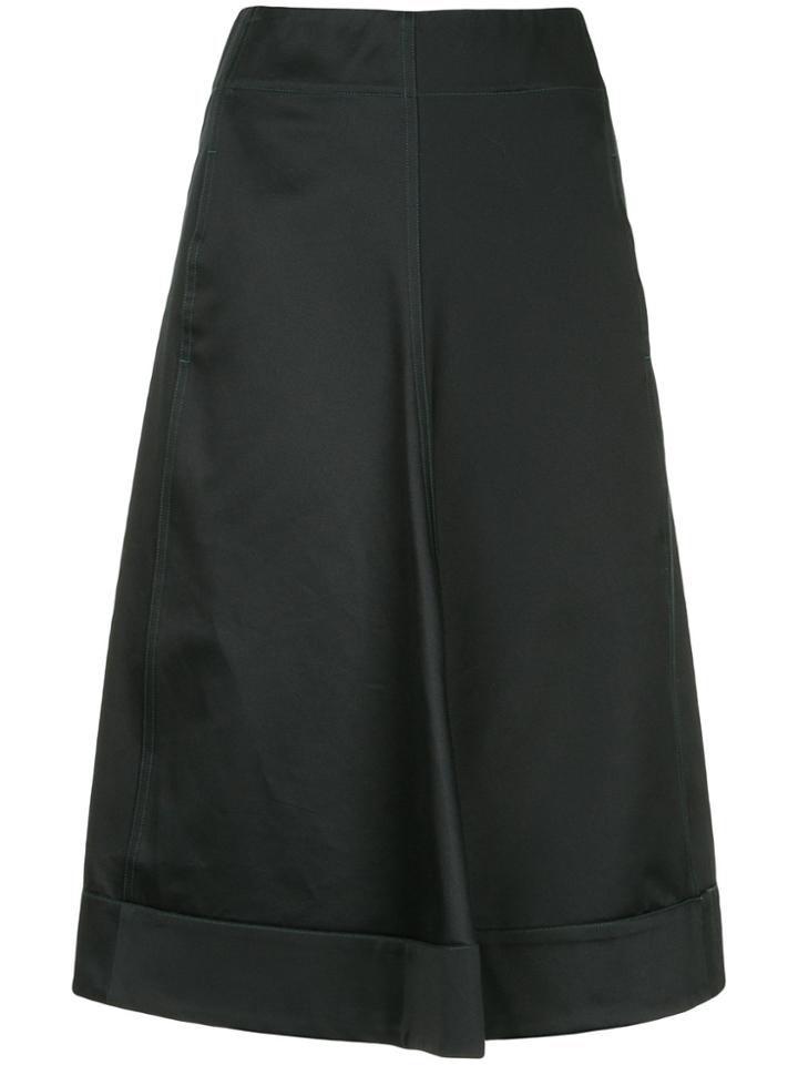 Lemaire Flared Mid-length Skirt - Green
