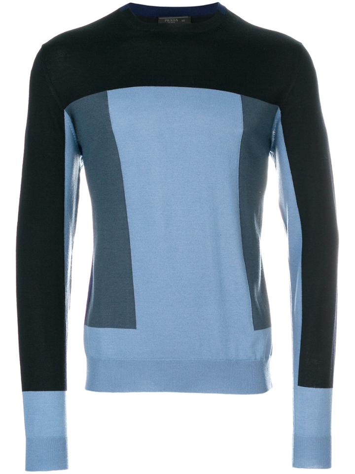 Prada Block Colour Sweater - Blue