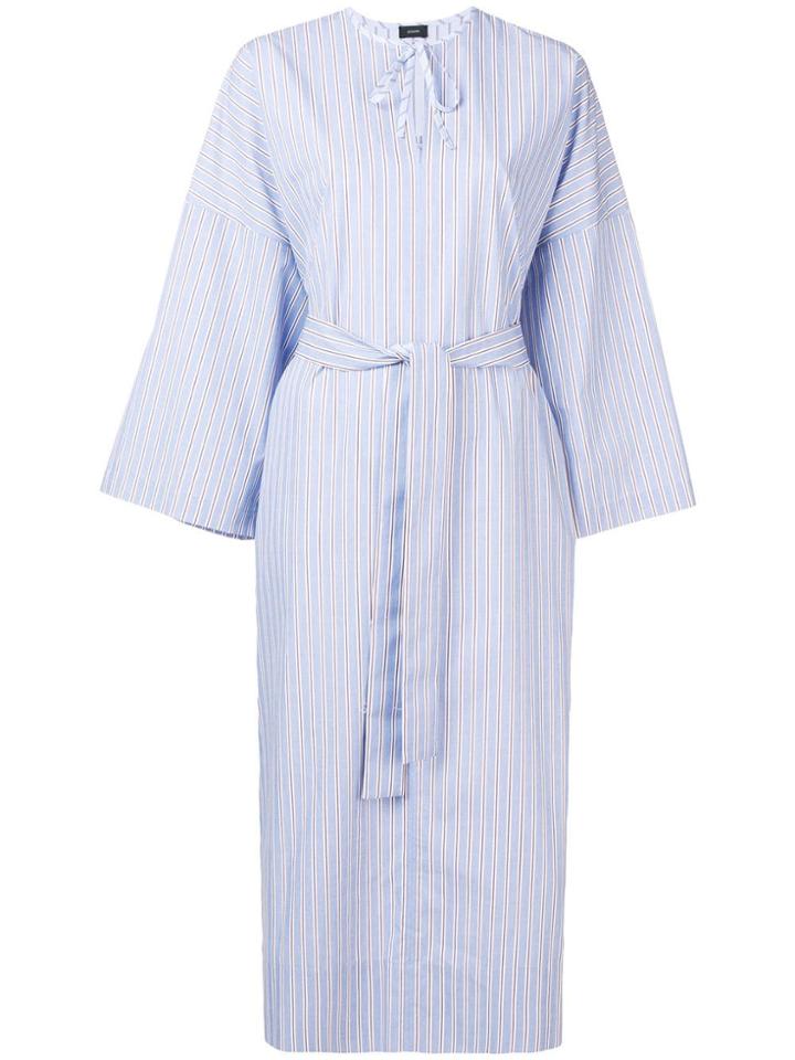 Joseph Striped Shirt Dress - Blue
